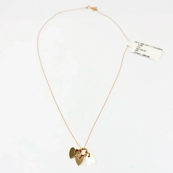 GINETTE NY
Angele 18K Rose Gold 3 Mini Heart Charms 17” Necklace - Picture 5 of 15